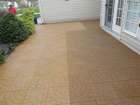 Easton patio cleaning process