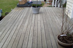 deck in need of cleaning
