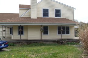 porch in need of cleaning