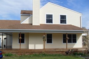 after cleaning the porch